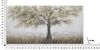 Quadro 140x70 albero grande tonalit&agrave; oro grigio tortora  40964 - foto 5