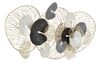 Ulteriore dettaglio di Decorazione astratta sfondo oro grigio bianco nero 124,5x55cm  40379
