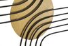 Particolare di Decorazione moderna quadro parete in filo metallo con curva 40,5x50,5  40741