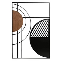 Quadro in filo di metallo con curva decoro moderno 40x60  45765