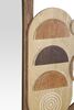 Immagine aggiuntiva di Decorazione specchio quadro in legno tondo blocchi astratti  42332