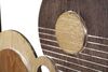 Particolare di Decorazione specchio quadro in legno tondo blocchi astratti  42332