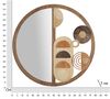 Decorazione specchio quadro in legno tondo blocchi astratti  42332 - foto 5