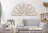 Grande quadro a pannello in metallo ventaglio 160x80 simil rattan 41196 COLORI E LUCI - foto 4