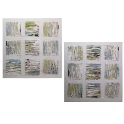 Quadri moderni astratti 80x80cm con pieghe  38101