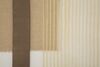 Immagine aggiuntiva di Quadro astratto curve nero e tortora con applicazioni in stoffa 80x100  41003