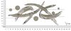 Quadro muro decorazione in metallo astratto 121x52  42555 - foto 6