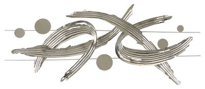Quadro muro decorazione in metallo astratto 121x52  42555