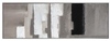 Immagine aggiuntiva di Quadro astratto lungo verticale geometrie del nero 35x100  43094