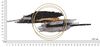 Quadro grande in metallo astratto scratch orizzontale 144,8x64,1  41312 - foto 5