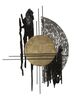 Quadro verticale a pannello astratto luna schizzo grande 78x102  43390