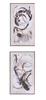 Quadro lungo verticale orizzontale moderno astratto nero tortora grigio oro cerchi 95x55 41080 - foto 4