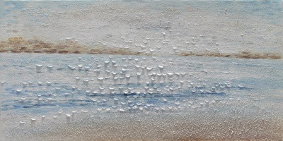 Quadro astratto orizzonte onde del mare 120x60  42364