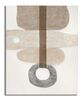 Quadro astratto sassi 80x100 toni tortora grigio  41005