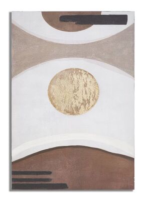 Quadro astratto 80x120 con sole oro  40356