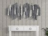Quadro astratto in metallo scratch toni grigio chiaro e scuro 122,6x62,9  41313 - foto 4