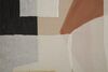 Immagine aggiuntiva di Quadro astratto tortora marrone beige con applicazioni stoffate 80x100  41000