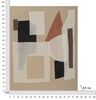 Quadro astratto tortora marrone beige con applicazioni stoffate 80x100  41000 - foto 5