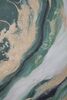 Particolare di Quadro orizzontale o verticale lungo verde astratto 80x100 100x80  40997
