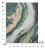 Quadro orizzontale o verticale lungo verde astratto 80x100 100x80  40997 - foto 5