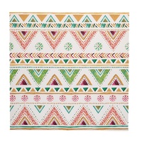 Quadro colorato verde e marrone stampa mosaico su tela 40x40 43508 COLORI E LUCI