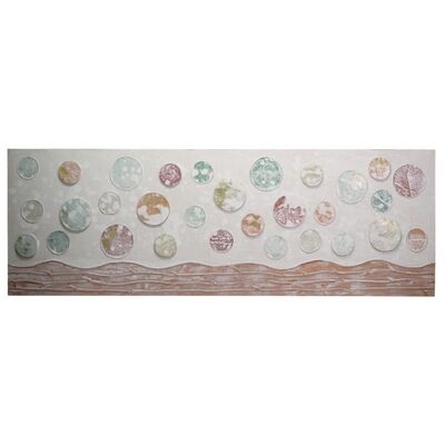 Quadro astratto moderno orizzontale lungo 150x50 sfere 38146 COLORI E LUCI
