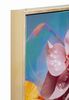 Particolare di Quadro di donna colorato e vivace con capelli fioriti 62x92  43145
