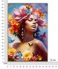 Quadro di donna colorato e vivace con capelli fioriti 62x92  43145 - foto 6