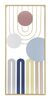 Quadro metallo forme astratte colorate 37x84  41500