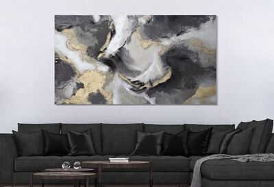 Quadro moderno fragore delle onde grande 180x100cm  40337