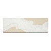 Quadro ghirigoro astratto materico bianco e tortora 150x50  45729