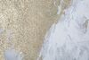 Particolare di Quadro grande moderno astratto grigio oro 180x100  40999