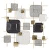 Immagine aggiuntiva di Quadro moderno in metallo quadretti su griglia 80cm  40495