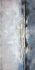 Particolare di Quadro astratto materico dipinto blu e oro lungo