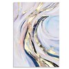 Immagine aggiuntiva di Quadro astratto materico blu e oro lungo orizzontale verticale 100x70  45753