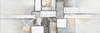 Quadro lungo astratto grigio tortora dettagli materici 120x40 - 40x120 40368 COLORI E LUCI
