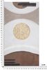 Quadro astratto moderno cerchi e linee 100x180 tortora nero oro  40355 - foto 5