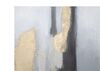 Particolare di Quadro moderno astratto con blocchi grigio nero e oro 80x100  40334