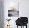 Immagine aggiuntiva di Quadro moderno astratto orizzonte nero grigio oro 80x120  40399