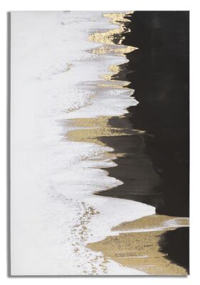 Quadro moderno vibrazioni oro nero verticale o orizzontale 80x120 120x80  40402