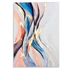 Particolare di Quadro moderno astratto materico su tela vibes blu 100x70  45754