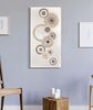 Quadro verticale orizzontale lungo 50x100 cerchi crema toni tortora 40855 COLORI E LUCI - foto 4
