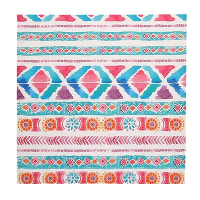 Quadro stampa mosaico multicolore 40x40 toni blu arancio rosso 43507 COLORI E LUCI