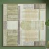 Quadro astratto texture verdi colori naturali accenti materici 60x60  43993
