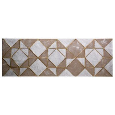 Quadro astratto moderno con triangoli 150x50  38363