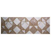 Quadro astratto moderno con triangoli 150x50  38363