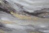 Immagine aggiuntiva di Quadro trittico moderno orizzontale gradazioni di grigio tortora oro 45x80 e 