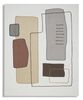 Quadro lungo verticale particolari rilievo modello astratto 80x100  41011