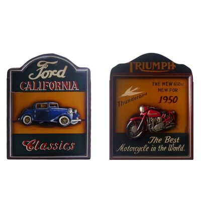 Quadri auto e moto 40x60 in legno  37632