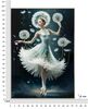 Quadro ballerina classica con tut&ugrave; svolazzante dipinto su tela laccato 72x102  43135 - foto 6